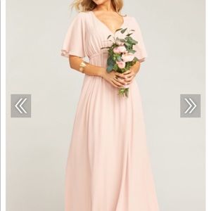 Frosty Pink Show Me Your MuMu bridesmaids dress